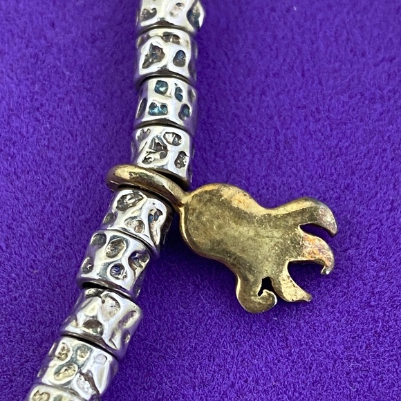 💛 DoDo Jewelry Sterling Station Bracelet | Silver Beads & Gold Animal Charms - Picture 4 of 11